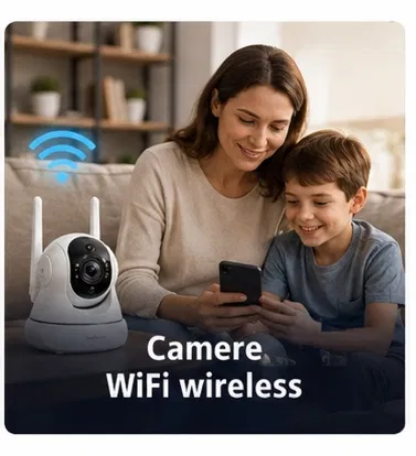 Cameră WiFi wireless de interior pe un raft
