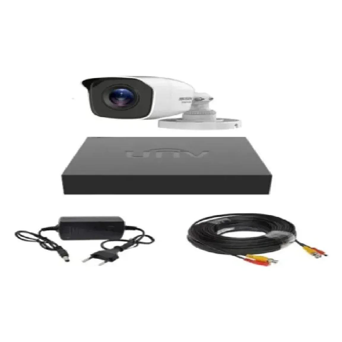 Kit supraveghere 1 camera 4 in 1 Hikvision HiWatch 2MP Infrarosu 20 metri