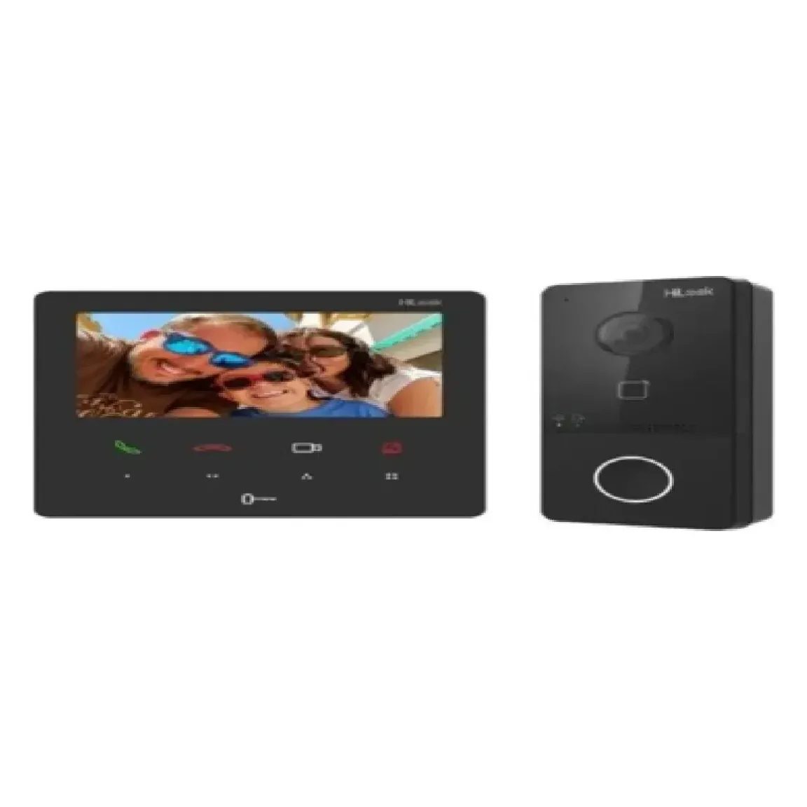 Kit Videointerfon HiLook, 2MP, ecran TFT 4.3″, Wi-Fi 2.4GHz, PoE, IR 3m