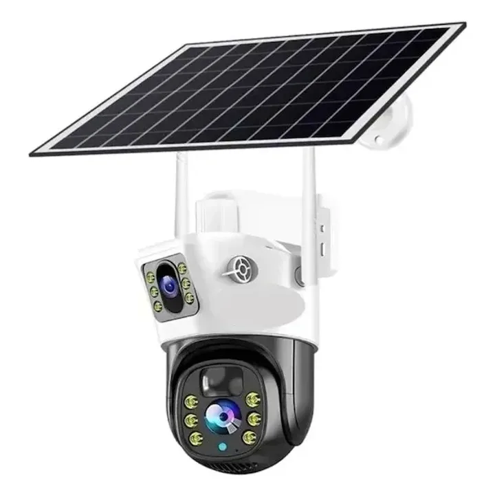 Cameră 4K 6MP cu panou solar și conexiune 4G