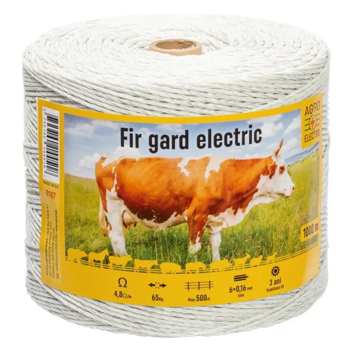 Fir gard electric 1000 m, 65 kg, 4,8 Ω/m