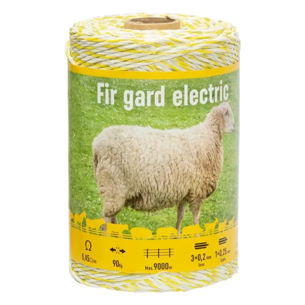 Fir gard electric 250 m, 90 kg, 0,45 Ω/m