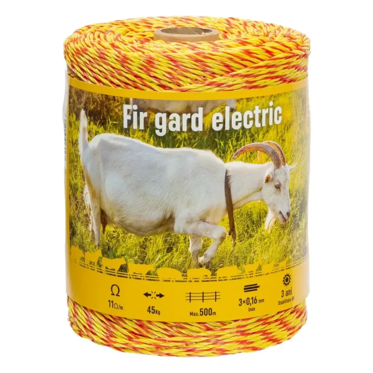 Fir gard electric 500 m, 45 kg, 11 Ω/m