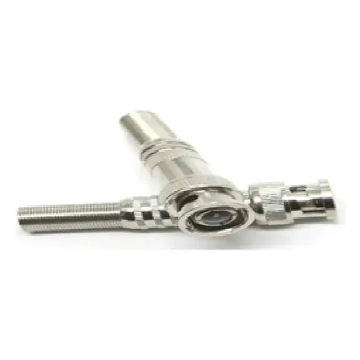 Mufă BNC tată cu șurub pentru cablu coaxial, pin aurit, compatibilă
