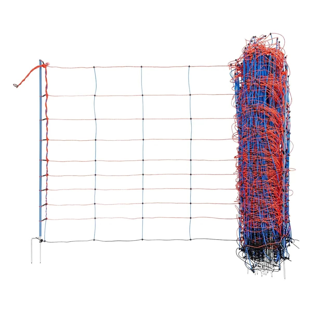 Plasă gard electric TitanNet Premium 50 m × 108 cm, cu stâlpi